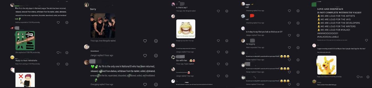 ZiZi_Valkyrie's tweet photo. This is how my comment sections looked like, flooded with cdgs nasty words. I haven’t slept well last 3 months, my depression went from minor to severe, l all thanks to you PPG.
#PapergamesRuinsCNGaming
#PapergamesRuinsCNReputation
#PapergamesRuinsCNGeneration
#叠纸游戏有辱国格 https://t.co/zwfzpq13XF