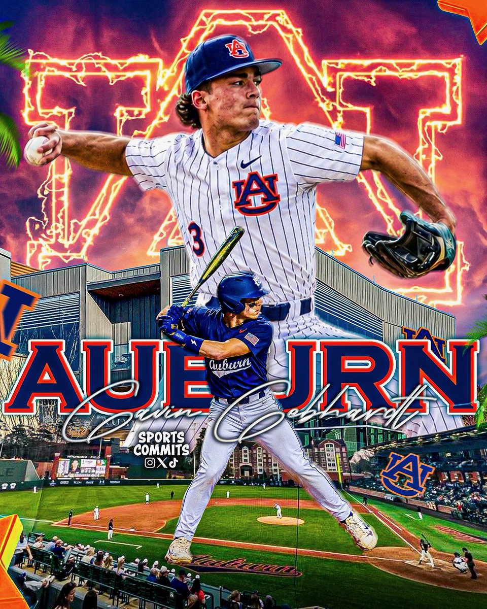 GavinGebhardt28's tweet photo. Excited to announce my commitment to Auburn university to continue my athletic and academic career. 
I want to thank my family and coaches that have guided me through this journey. 
WAR EAGLE https://t.co/q6OKqKv4DV