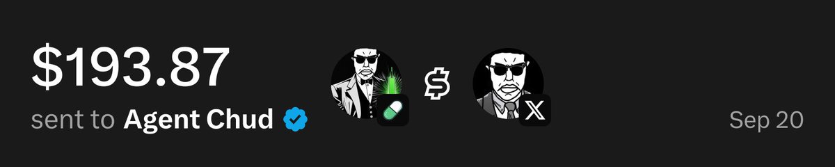 UsePaid's tweet photo. @agentchud $193.87 has been sent to you through X Money from @UsePaid trading fees https://t.co/I9m0VYm0yH