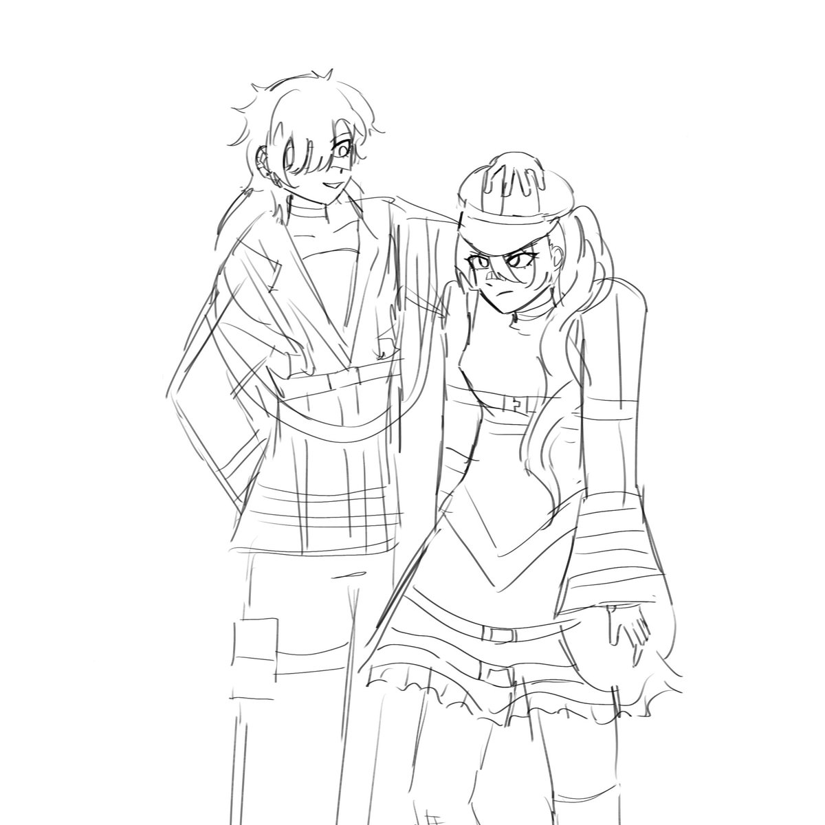 shoeandlose's tweet photo. I’m not gonna color this but I think it’s cute! #drdt #xanruko https://t.co/xLFO92mxog