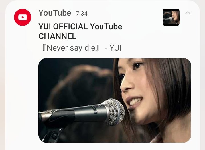 ariswas27's tweet photo. 「Never say die」の更新通知きとって、朝から観れてうおー!!って目が覚めた✨
#YUI https://t.co/4hP0LfJ5Bz