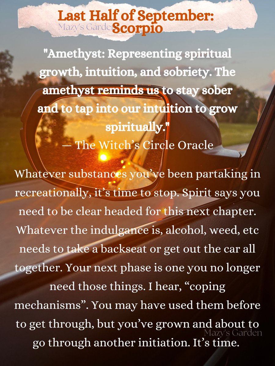 mazysgarden's tweet photo. End of September messages from The Witch’s Circle oracle deck 🔮✨🍁 Pt. 2 Leo - Scorpio 

Take what you feel called to! Check your Sun, Moon, Rising for an in depth look at the beginning of September 💜🍂

Grow Easy, 
Mazy https://t.co/0XjWQ9XEM6
