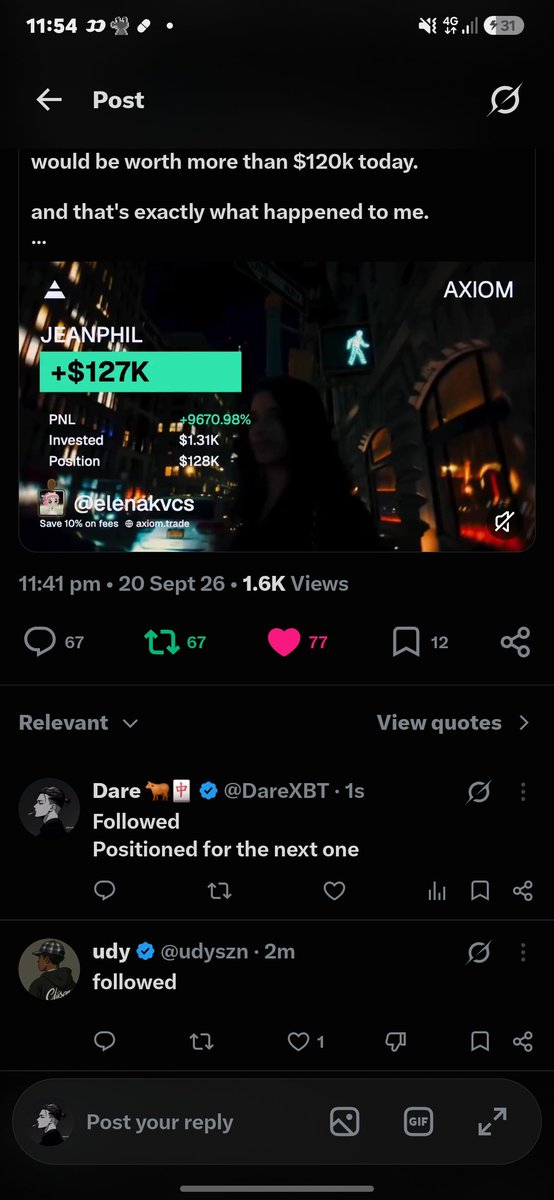 DareXBT's tweet photo. @udyszn Done, thanks❤️

AuqFuLzDePCruU7LunCekaiYj2ZiVMvmZFuM6iKQHVsi https://t.co/IGDKPQVHKg