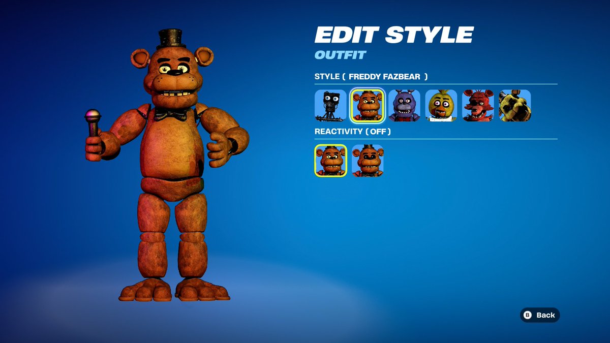 JObjects's tweet photo. My little idea FNAF Fortnite idea
You get the endo as a base skin and you can put it in the suits of the others like in special delivery to explain why there’s so many of these guys running around the island https://t.co/RO2BNF5dKJ