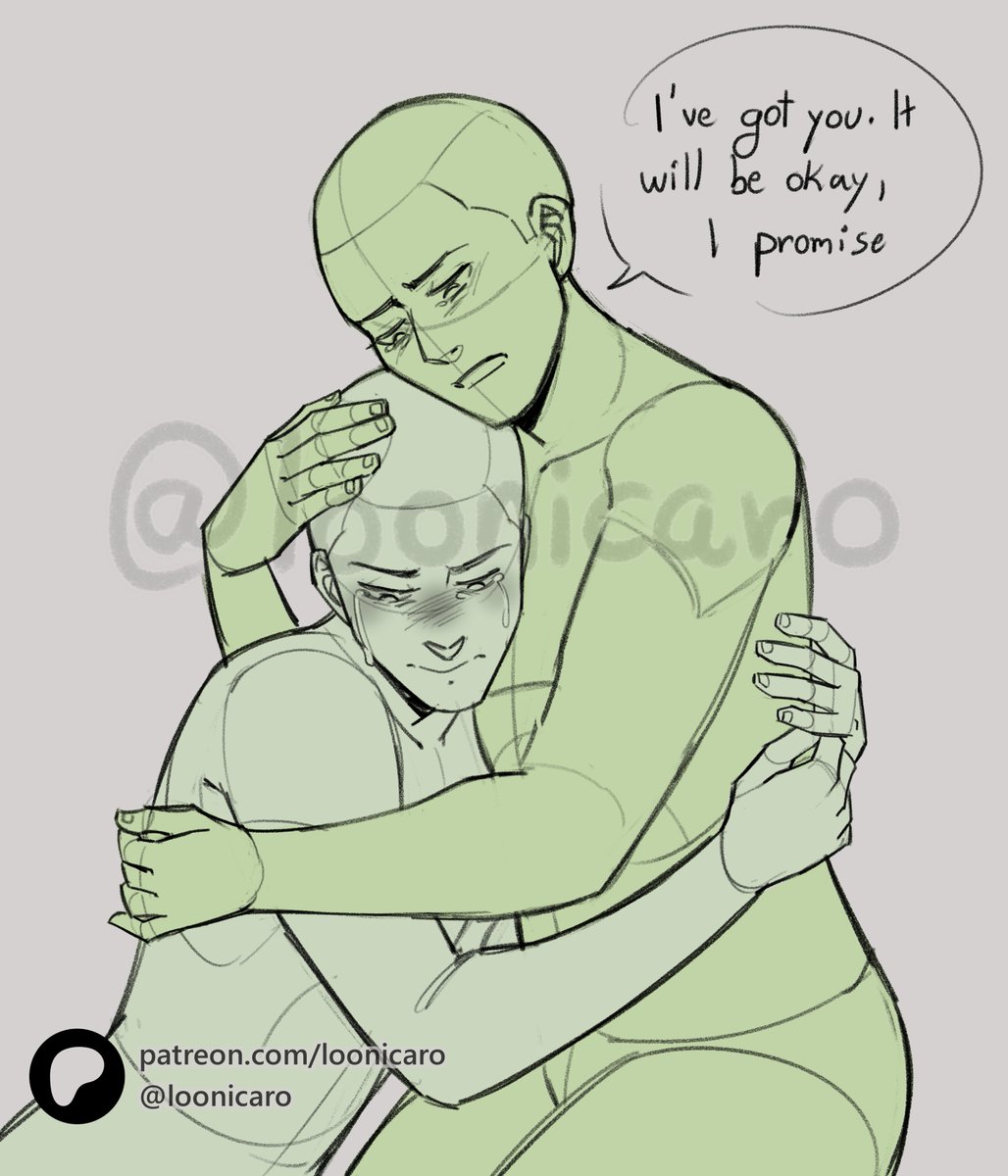 loonicaro's tweet photo. TIME FOR ANGST >:3

Some hurt/comfort poses for y'all this time!! Make sure to take care of ur OCs after destroying their lives for character development

Hope u like these!
10 more poses on my patreon! :)

#drawingbase #poses #poseref #posereference #artbase #artreference https://t.co/M8tXOF6CvL