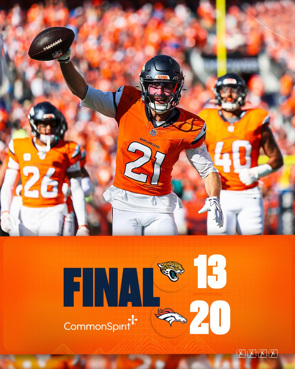 Broncos's tweet photo. That’s a Mile High City DUB‼️ https://t.co/T81VSvBwyf