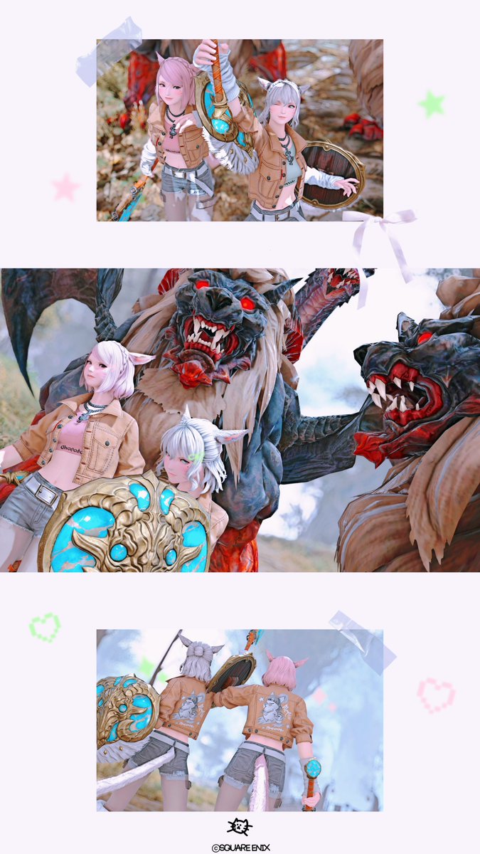 tau_lia_xiv's tweet photo. 魔獣沢山捕まえた〜❕*.ﾟ
たくさん手伝ってもらっちゃった…ᢉ𐭩
キマイラ手に入れた記念⏦ﾟ https://t.co/vquB3vdTPi