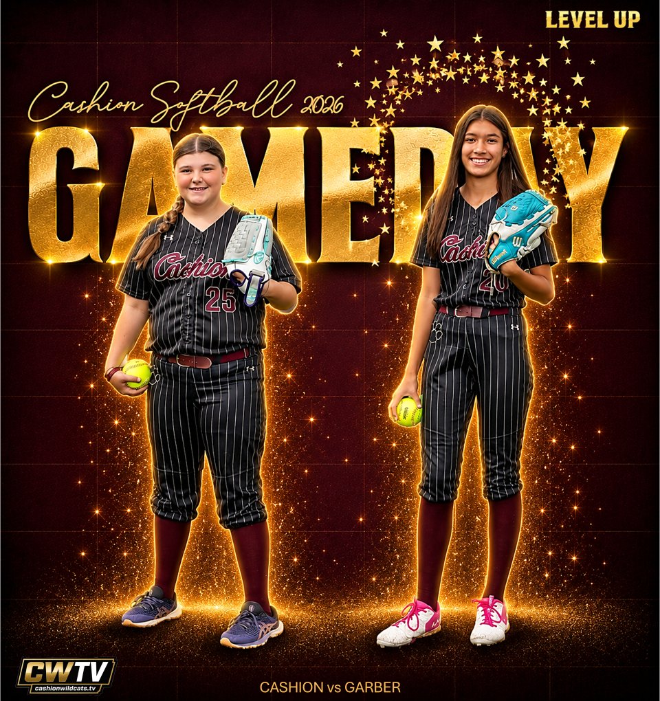 TvCashion's tweet photo. PLAYOFF TUNE UP TUESDAY NIGHT!
Girls travel to Garber as they prep for 2026 Regionals.
First Pitch TBD | CWTV | https://t.co/nr2ukIDAcH https://t.co/wxcl9qGNl4