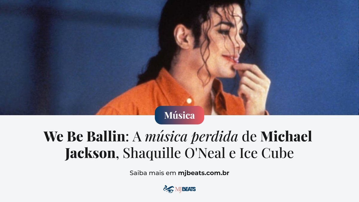 mjBeats's tweet photo. 🏀🎤 Imagine Michael Jackson, Ice Cube e Shaquille O’Neal em uma mesma música. Parece improvável, mas aconteceu! Os três se reuniram em “We Be Ballin’”, uma colaboração criada durante as primeiras sessões de Invincible. 👑

🎶 A faixa deveria integrar uma coletânea oficial da NBA, planejada para 1997/1998. Michael trouxe seus vocais, Ice Cube sua identidade no rap e Shaquille sua experiência como jogador e rapper.

🏀 Mas o projeto acabou sendo afetado pela greve dos jogadores da NBA, e a música não recebeu o lançamento planejado. Assim, uma colaboração que reunia três grandes nomes de mundos diferentes acabou ficando esquecida.

👑 “We Be Ballin’” é mais uma daquelas histórias curiosas da carreira de Michael Jackson, mostrando como, antes de Invincible, ele também explorava novas sonoridades e parcerias inesperadas.