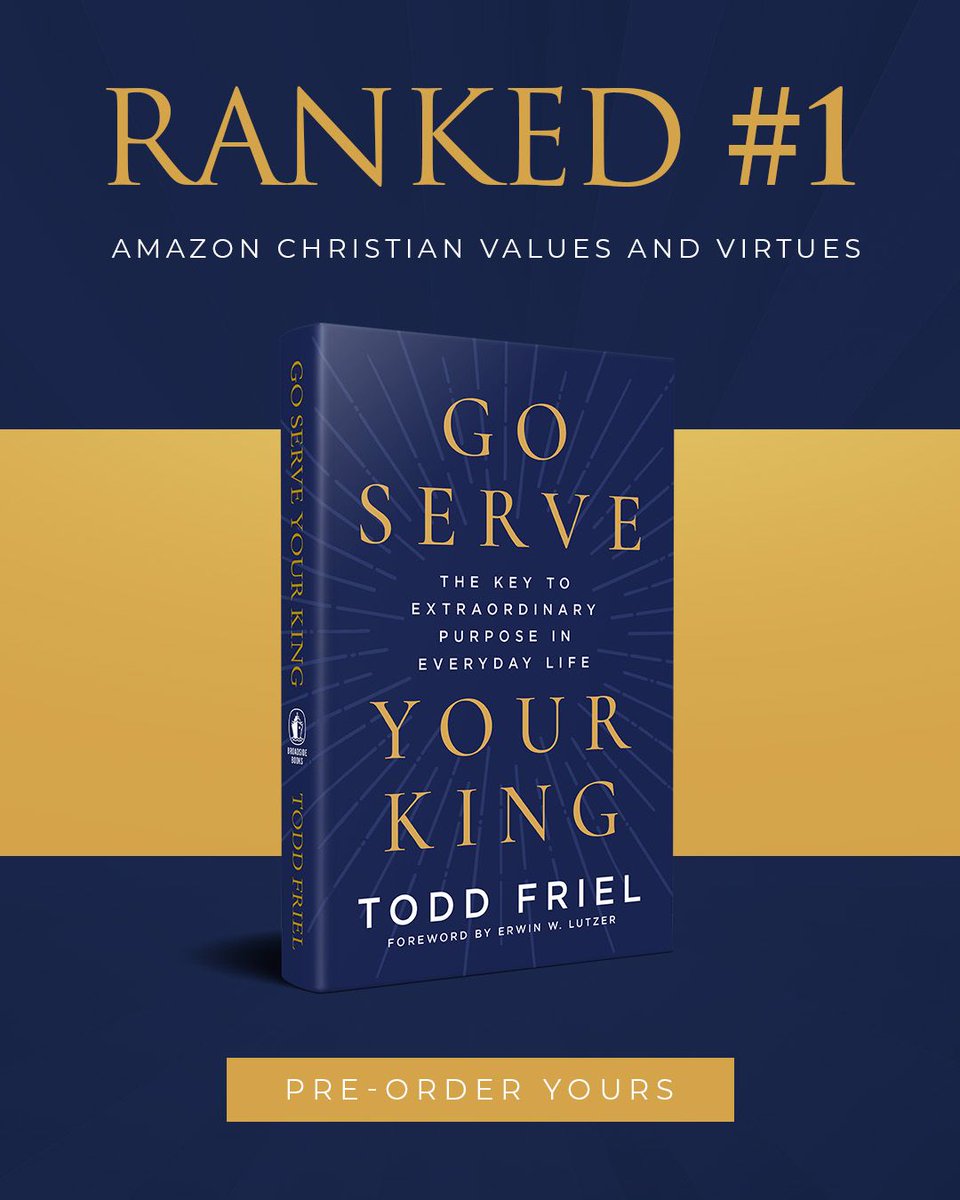 WretchedNetwork's tweet photo. Thanks to you, Go Serve Your King ranked #1 on Amazon in Christian Value &amp; Virtues. You can pre-order your copy wherever you buy books (Amazon, Target, Barnes and Noble, Walmart, Books-A-Million, Bookshop, etc.), or by visiting https://t.co/MrIxD4XXnS. https://t.co/q11AZM0sbh