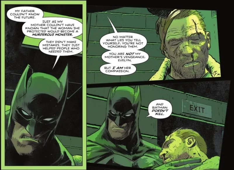 DaJezziee's tweet photo. @kitchen_derek @Pure_Angloid Batman shouldn't kill or use guns, regardless of other on-screen adaptations.

It's like using the very thing that killed his parents. https://t.co/g2uB9faqqA