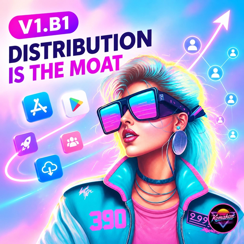Komakon_LLC's tweet photo. AI makes apps accessible. Code isn’t the moat anymore. Distribution is. 🚀
V1.B1 helps you go from idea to app without coding. Find people who need it.
Build a business. #VibeCoding #V1B1 #Komakon #BuildYourBusiness https://t.co/11kguQtPHd