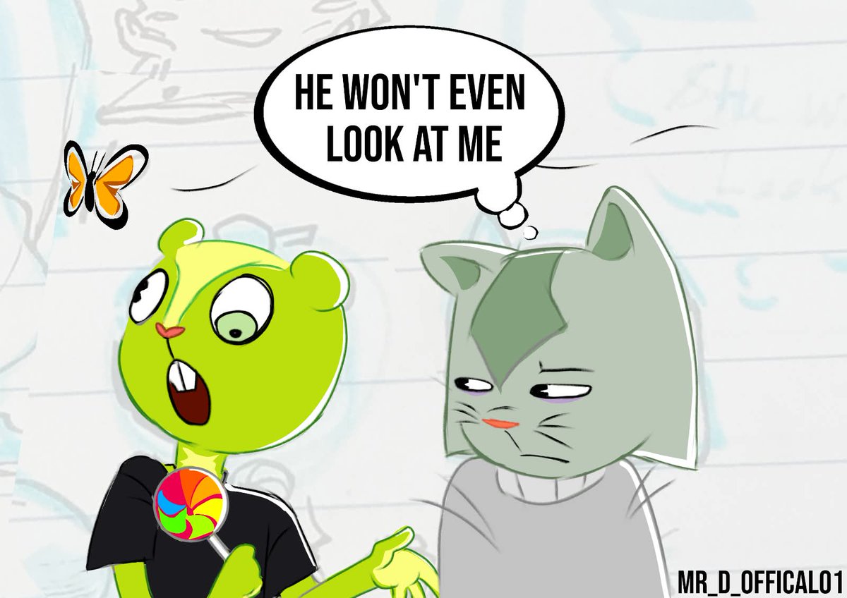 Mr_D_Offical01's tweet photo. He won't even look at me...
#HTF #HappyTreeFriends #NuttyHTF #HTFart #OC https://t.co/5n3LqXksSR