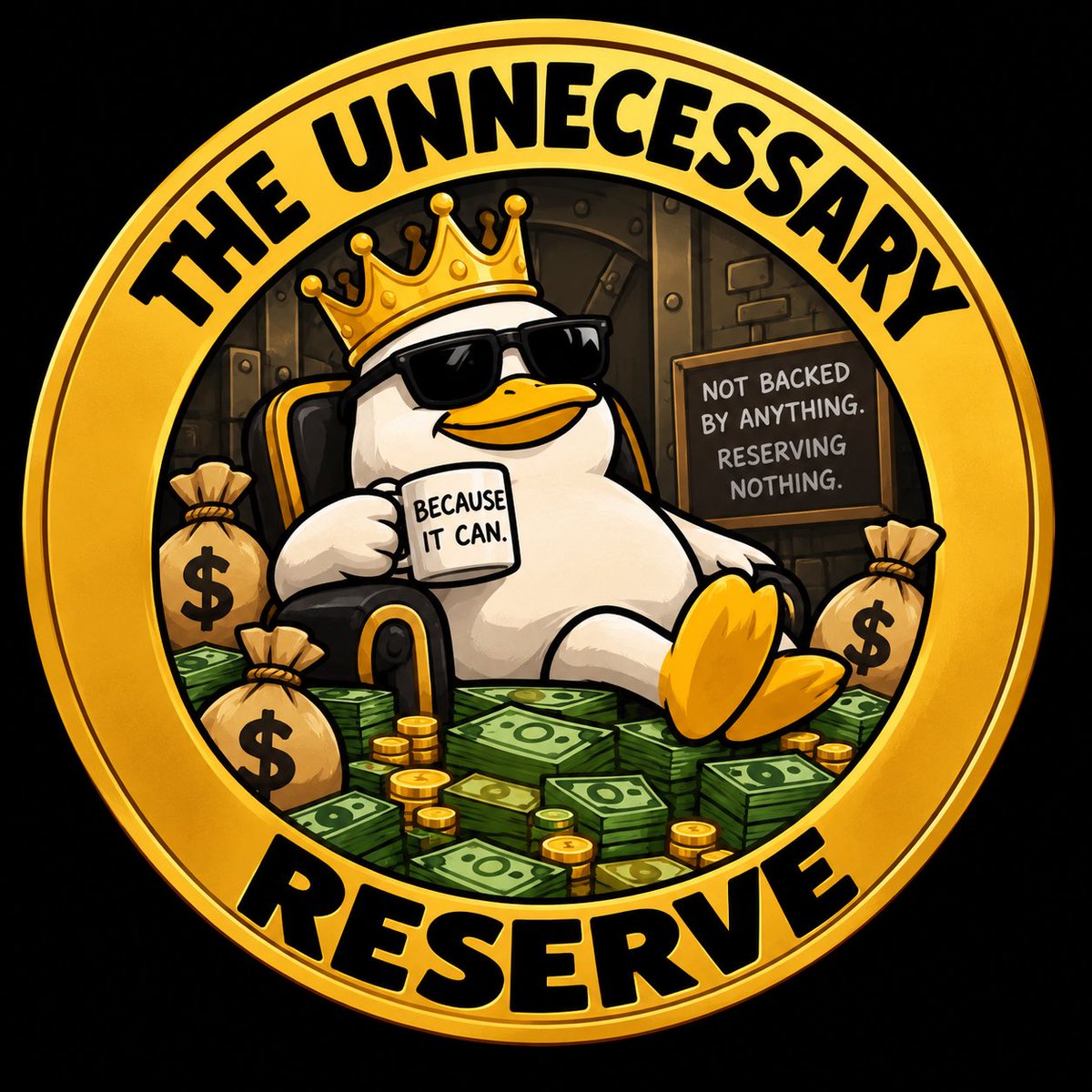 UnnecessaryLLC's tweet photo. First Coin Launch! New coin, Unnecessary Reserve, fixing to drop soon! Stay tuned. https://t.co/v9LsVxcVtz
