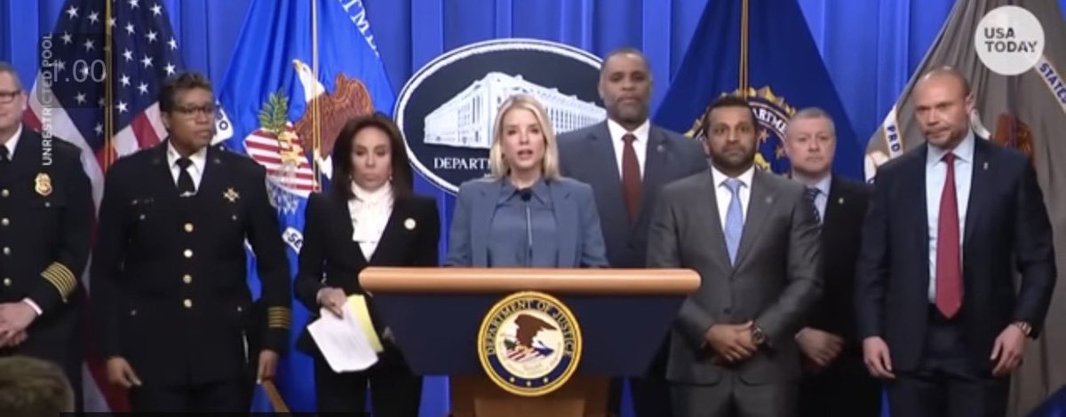 IvanRaiklin's tweet photo. What should be done to the following if they falsely accused @FreeBrianCole and failed to fully investigate Shauni Kerkhoff, Carlin Younger, Dan Dickert and the assassination of DHS HSI Special Agent Mark Osborne who was investigating Kerkhoff:

Attorney General Pam Bondi-former Big Pfarma Ballard babe and qatari registered foreign agent 

FBI Director Kash Patel-Gooner Qatari registered foreign agent

FBI Co-Deputy Director Daniel Bongino (alleged pedo-protecting cuck)

FBI ADIC WFO Darren B Cox (under investigation)

US Attorney Jeanine Pirro (Fox News Host who made $100k off of COVID PPE)

MPD Chief Pamela A. Smith (Under investigation)

US Capitol Police Chief Michael Sullivan (under investigation)

ATF SAC WFO Anthony Spotswood (under investigation)

Jocelyn Ballantine (under investigation)— Assistant U.S. Attorney; Deputy Chief, National Security Section, USAO-DC.  She is the deep state designated persecutor who was not present, who previously led the Proud Boys seditious-conspiracy trial and was an AUSA against Gen Flynn.  Now persecuting Brian Cole and exonerated Shauni Kerkhoff.  Has zero credibility.

The yet to be named FBI Agents handling this case are also being investigated.