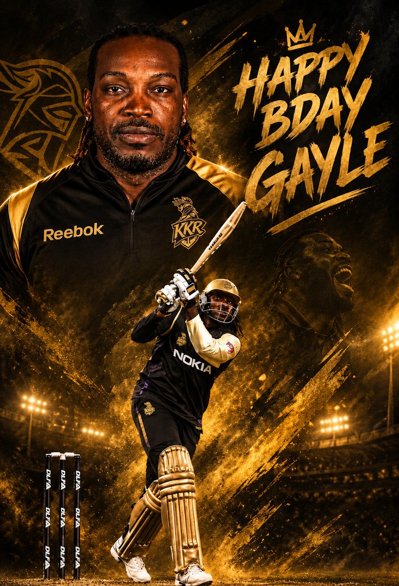 Rokte_Amarr_KKR's tweet photo. 𝐇𝐀𝐏𝐏𝐘 𝐁𝐈𝐑𝐓𝐇𝐃𝐀𝐘 𝐔𝐍𝐈𝐕𝐄𝐑𝐒𝐄 𝐁𝐎𝐒𝐒 💜🏏😎

Imagine a Prime Gayle in KKR colors 🧨🔥 https://t.co/HJHlx4rtUW
