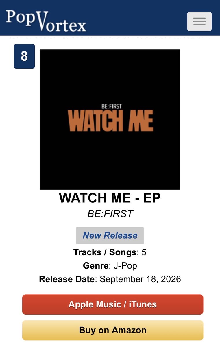 ma_besky's tweet photo. 🇺🇸iTunes
Top 100 Albums #8
New Albums #7

今から現地イベントだよね〜😊

#BF_WATCHME
#BEFIRST https://t.co/rClvJslgYV