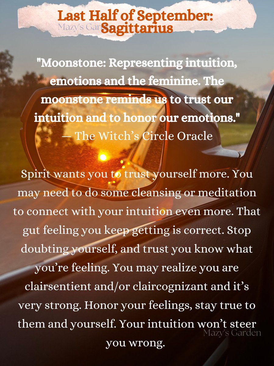 mazysgarden's tweet photo. End of September messages from The Witch’s Circle oracle deck 🔮✨🍁 Pt. 3 Sagittarius - Pisces 

Take what you feel called to! Check your Sun, Moon, Rising for an in depth look at the beginning of September 💜🍂

Grow Easy, 
Mazy https://t.co/09LGd0CIA9