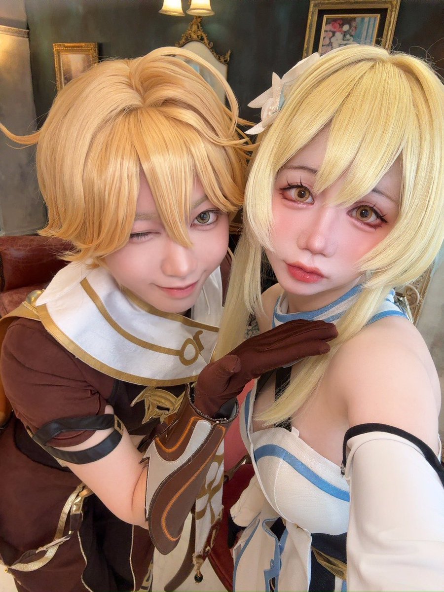 ponko2oyasai's tweet photo. 𝕔𝕠𝕤𝕡𝕝𝕒𝕪

💛🧡 原神 旅人 空 蛍 🧡💛

とても可愛い俺の妹
💛@kh_mana_kh さん https://t.co/MoMVN0A2Sf