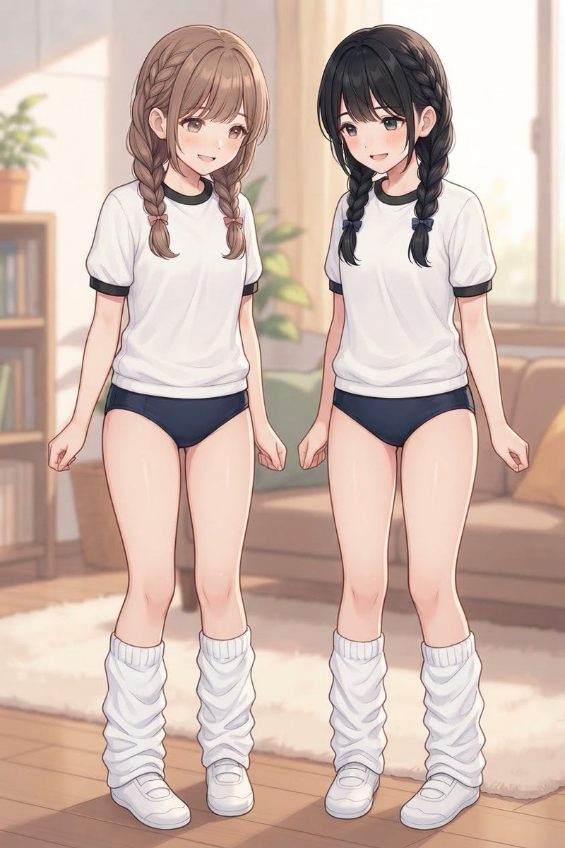 UniLabo3535's tweet photo. 今までブルマを穿いたことがなかった麻友ちゃん。乙女ちゃんは女子校なんで���ルマ。麻友ちゃん「初めてブルマを穿いたんだけど、なんだか不思議な感じだった……。最初はちょっと恥ずかしかったけど、動きやすくて意外と楽だったよ。こういうのもあるんだね☺️」#ブルマ https://t.co/ZHcSYf6SFn
