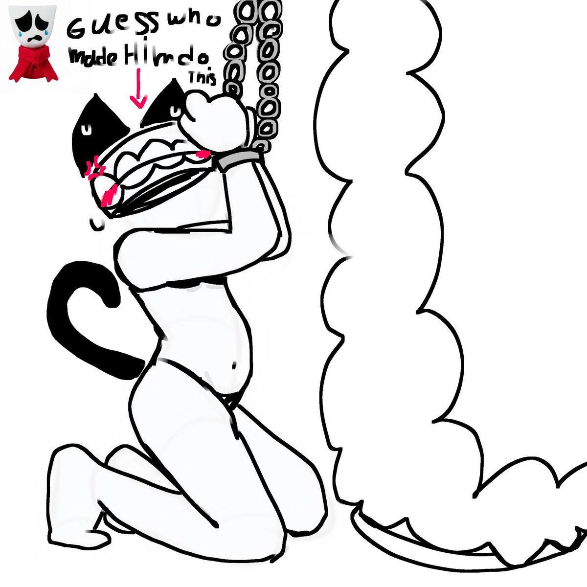 lolfqde9eh's tweet photo. A tiny wip on something I’m making and probably gonna animate for you horny royalteeth shippers #royalteeth #tadcnsfw #cainexkinger #caineplskillmewothyourchubbybelly https://t.co/GlkgptXU2l