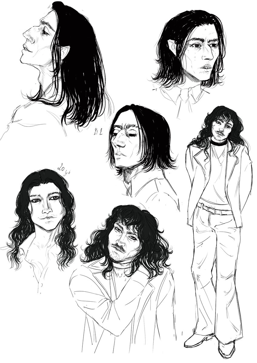 SantanaSaysMoo's tweet photo. Sirius &amp; Severus sketches https://t.co/4tWnRPkloi