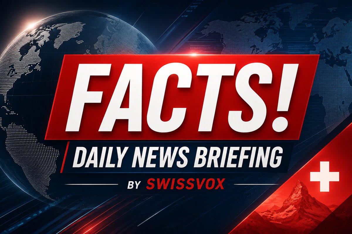 SWISSVOXNEWS's tweet photo. News Briefing #news #schweiz 
 https://t.co/2r5SFy5Gdc https://t.co/MHRFjKbWNx