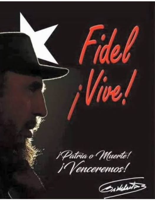 SandroPilotoA's tweet photo. "Cuando el régimen fascista estadounidense arrecia el genocidio contra nuestro pueblo, obstaculizando por todas las vías el bienestar y la calidad de vida, en #Fidel sigue estando la clave de que sí hay salida, por muy dif��ciles que sean las circunstancias (...)". https://t.co/Fl3TuPw0x4