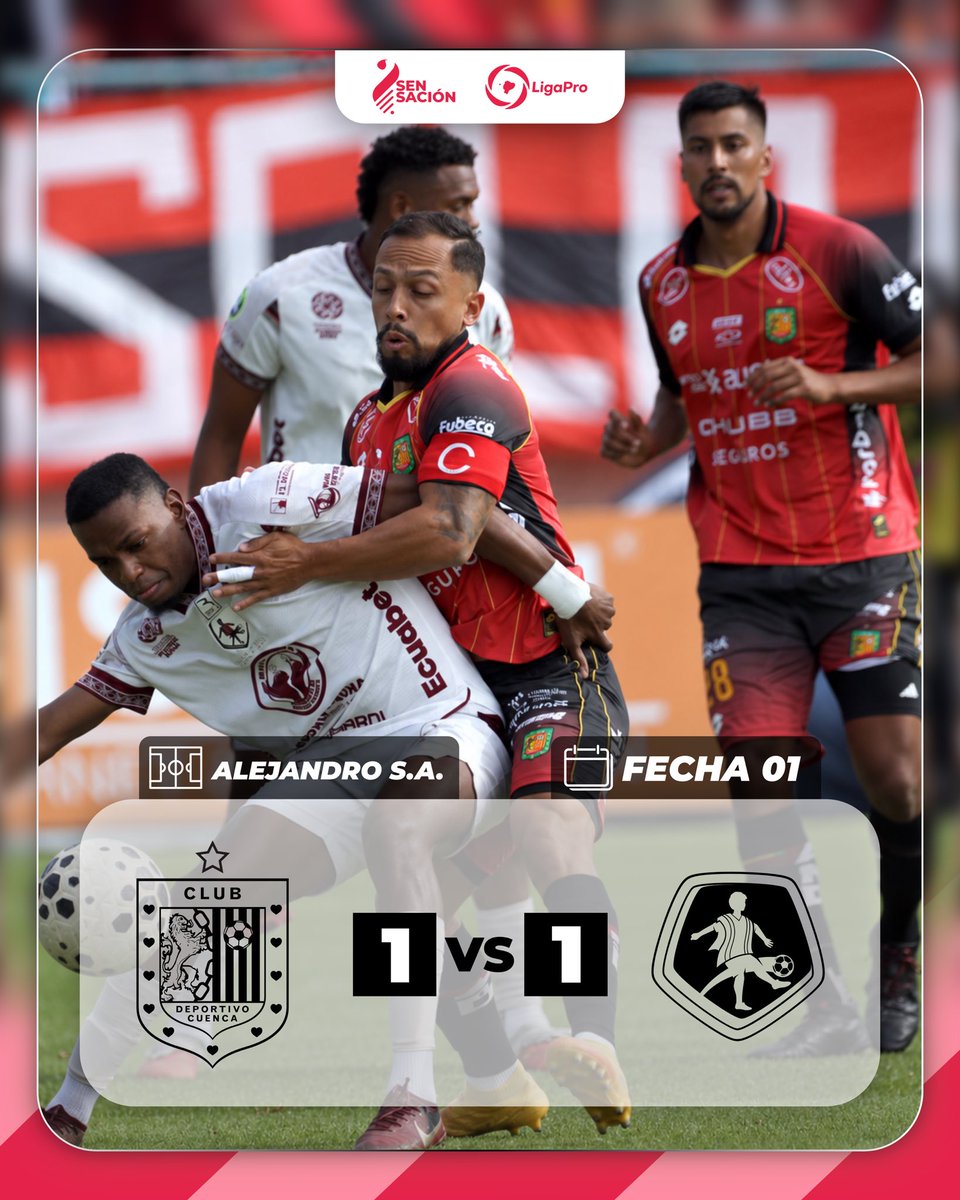 Radio1065FM's tweet photo. Empate entre los morlacos y el ponchito en el 🏟️ Alejandro Serrano Aguilar por el arranque del hexagonal final 

📌 El Cuenca abrió el marcador con un gol de Eddie Guevara 
📌 Lo empató Renso Tufino para el Mushuc Runa 

🤔 ¿Qué te pareció el primer partido de Andrés Yllana? https://t.co/JwFPiklSD2