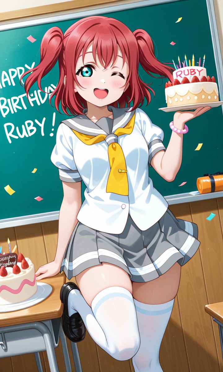 Thomascat2715's tweet photo. 黒沢ルビィさん、お誕生日おめでとうございます！🎉🎂 https://t.co/F8ygUbg2cJ
