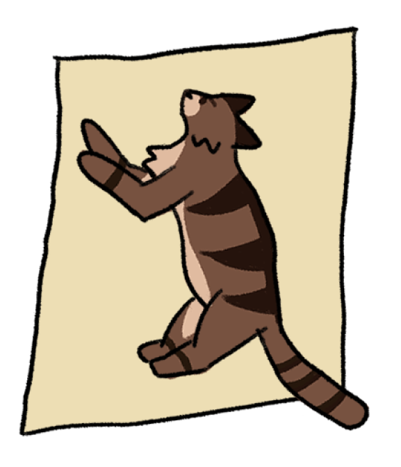 ooakkelly's tweet photo. brambleclaw dying in a glue trap sent tweet https://t.co/YXWKp3iqek