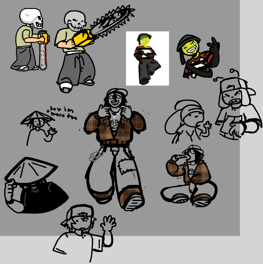 casual_anim1's tweet photo. fulled out canvas, js me and my friends, and skullkid https://t.co/A8YeMECoBl