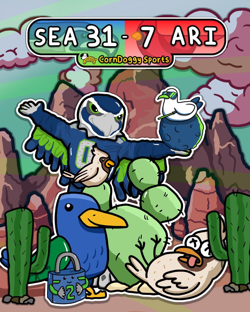 CornDoggyLOL's tweet photo. The Seattle Seahawks Win The Bird Battle in Arizona! https://t.co/InrRCz9epF