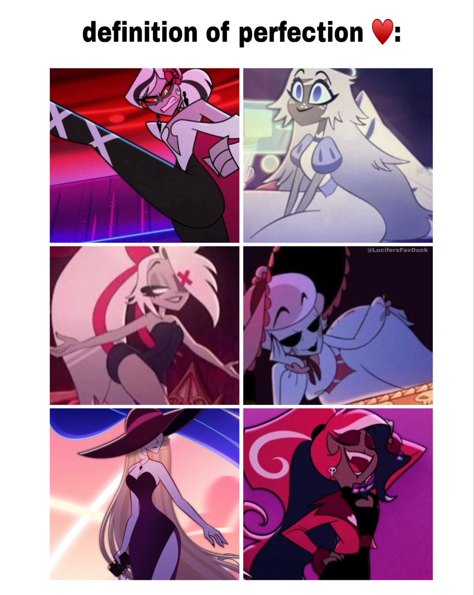 LucifersFavDuck's tweet photo. Hazbin Hotel ladies, I love you 🫶 https://t.co/SQCT8RqUIP