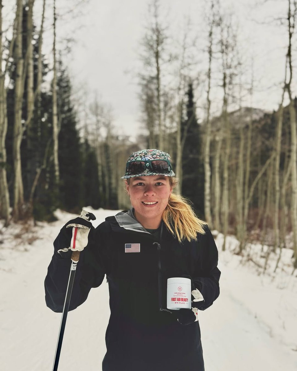Baeesso's tweet photo. As the Official Skincare of Team USA, First Aid Beauty’s Ultra Repair Cream is right here by my side.

Find more information and shop at . https://t.co/agdeLYBlqC