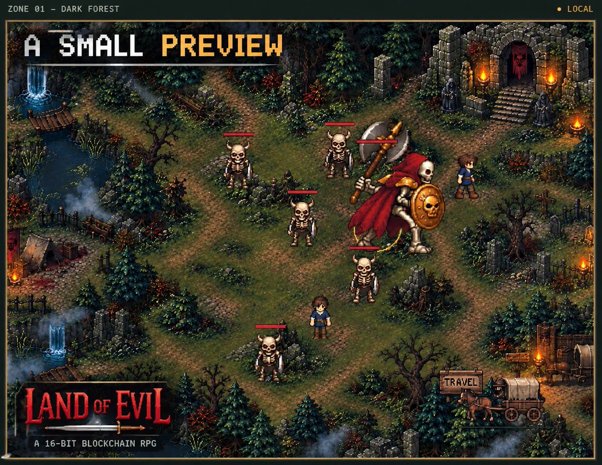 LandofEvilADA's tweet photo. Trying to improve the sprites and NPC movement for both PvP and PvE. Still a lot to build, but making progress step by step. ⚔️💀
#cardano #ada $EVIL $ADA https://t.co/LnU3wsdGoO