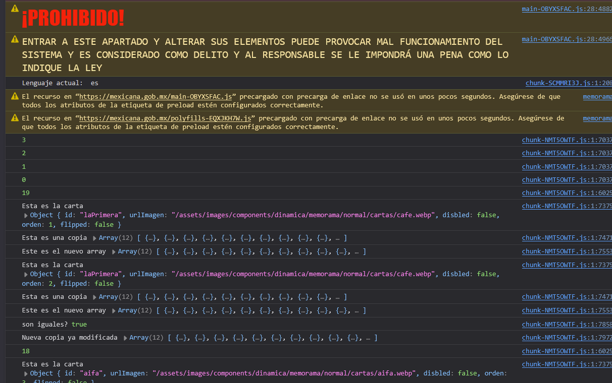 sloaxleak's tweet photo. Se me ocurrió abrir la consola de desarrollador en la web de @MexicanaVuela_ , y es una joya en todos los sentidos 😂 

Esto refleja que es un asunto serio la ciberseguridad para el gobierno. https://t.co/KbW9rnm9pF
