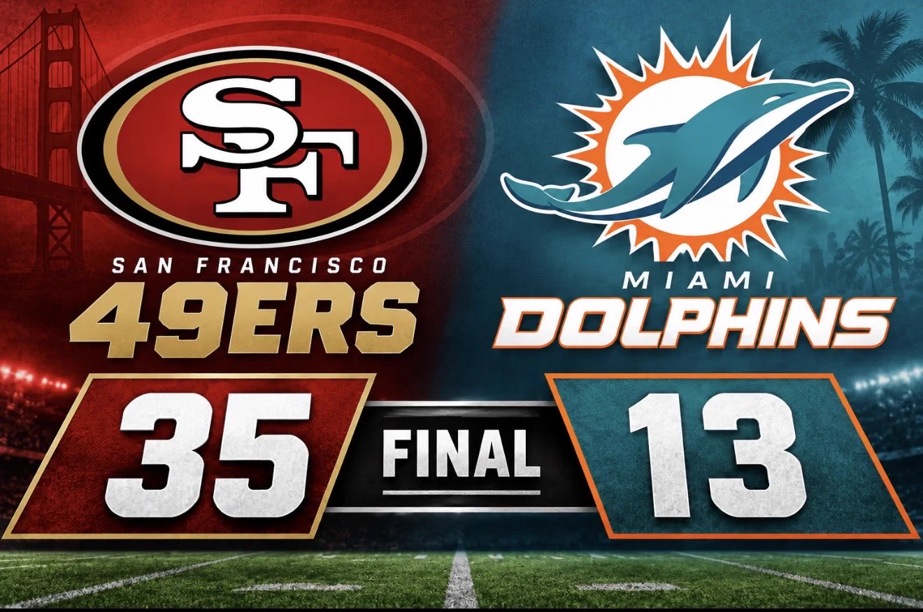 Thebayareatimes on X: "The 49ers whoop the Dolphins 35-13. Go 2-0 on ...