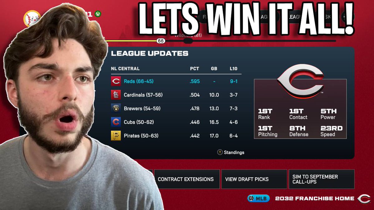 AndrewRoyGG's tweet photo. WE ARE LIVE! 
-Reds Franchise Continues Can We Win It All? 
Lets Have Some Fun! 

#MLBTheShow26 | #MLBTheShow 
Watch: https://t.co/5qrFVofaXV https://t.co/UgPPCGb7RP