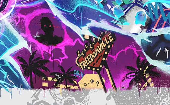 Sturmi36's tweet photo. POTENTIONAL CHAPTER 7 MINI SEASON TEASER??
We still have the Vision Loading Screen of Hope, that has not yet completely happen so WHAT IF, this is my theorie:

-"Welcome Freedomville" This is a new POI, probally replacing the current Sinister Strips.
U can see in the background Geno in his Shapeless Man form, probally because he created his "perfect world".
He looks down at us, he watches us and he is looking for the last Zero Point shard that is missing to fulfill the 0,01%.
So we will PROBALLY be playing in his created "perfect world", where he watches us and we will fight him at the end of the Chapter.

-"Infinity Blade" is seen in the water, potentionally being a MAJOR plot for the event, helping us defeat and slay Geno and free the Island again (probally not😭). Also seen in the water is the Voyager Cube Cradle, probally leading to us fighting another one of the Cube Cradles?

-"The Portal" is happening right now, opening above the Island and bringing doom among us. It will be the MAJOR plot for the end of the Season and PROBALLY also the start of Fortnitemares, bringing chaos and monsters among us.

-"The Foundation" is also seen in the Loading Screen. Hasnt returned yet, but it seems like he doesnt behave as him.
Either its because of the illustration or something has happend to him, maybe it isnt even THE Foundation and more like a Shape, representing the Foundation in Genos Perfect World, playing as a pawn against us.
Because Geno knows, the Foundation is a BIG issue for him.

What do you think? The Loading Screen features LOADS of different Events that HASNT happend yet, but will probally happen before the END of the Chapter!!
Next Chapter is gonna be crazy. Trust Me.
