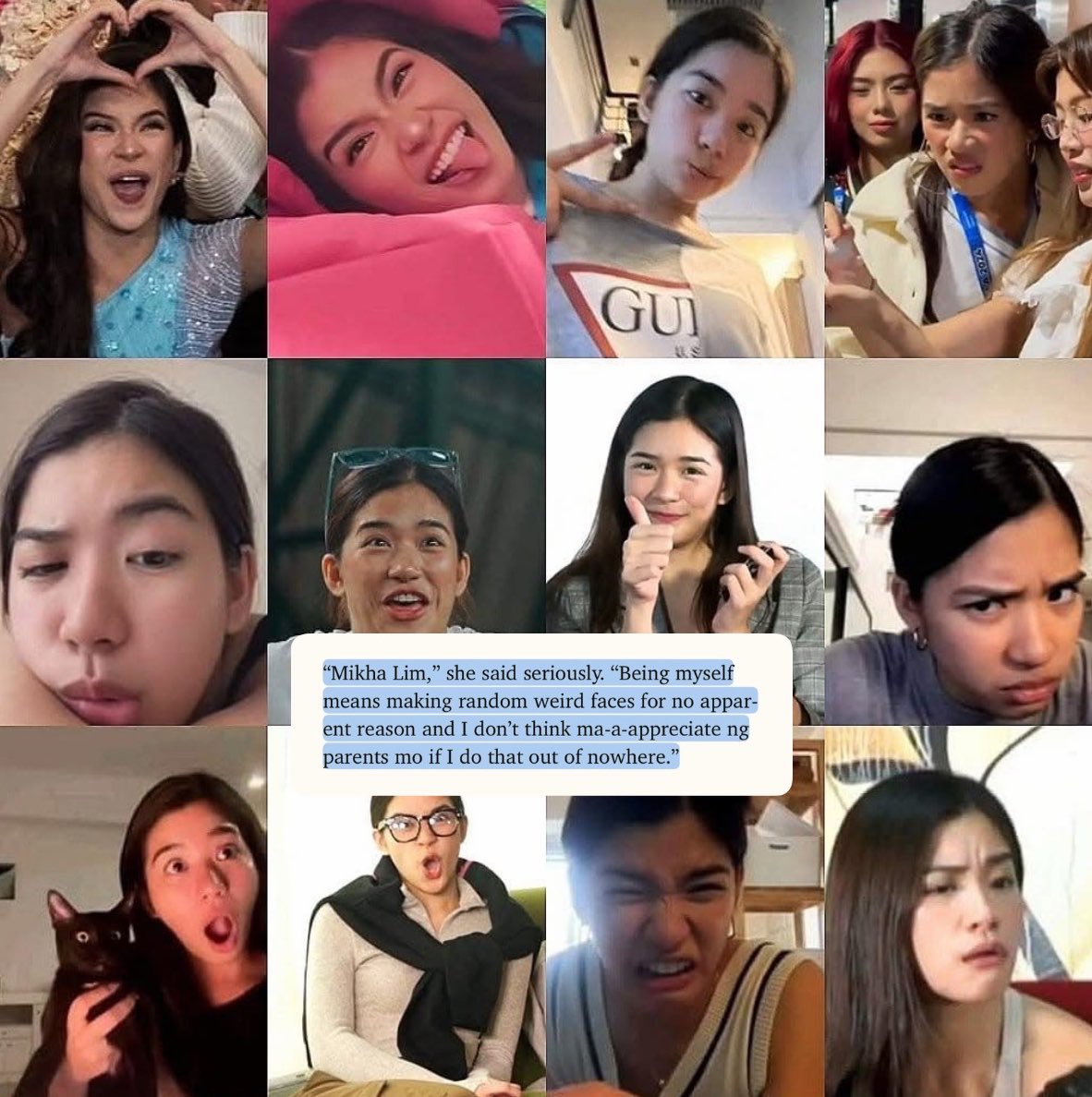 maraiahdear's tweet photo. nyahahahahaha maraiah queen (of random weird faces) arceta. gwapa gihapon kaayo though 😩 https://t.co/LGeGCOQmPX