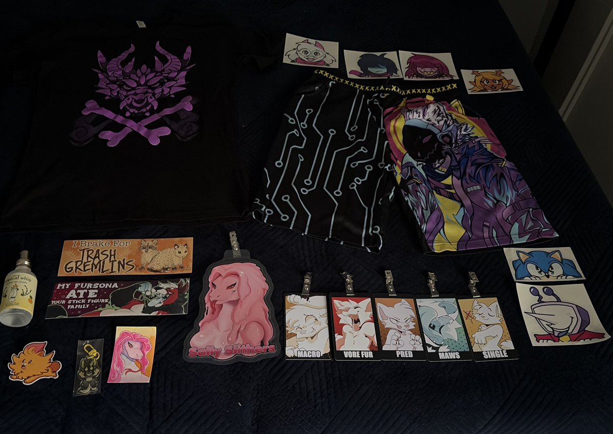 SallySlithers's tweet photo. What an awesome haul I got from ASC this year, honestly I can’t wait for next year already. https://t.co/H6JyMBBB76