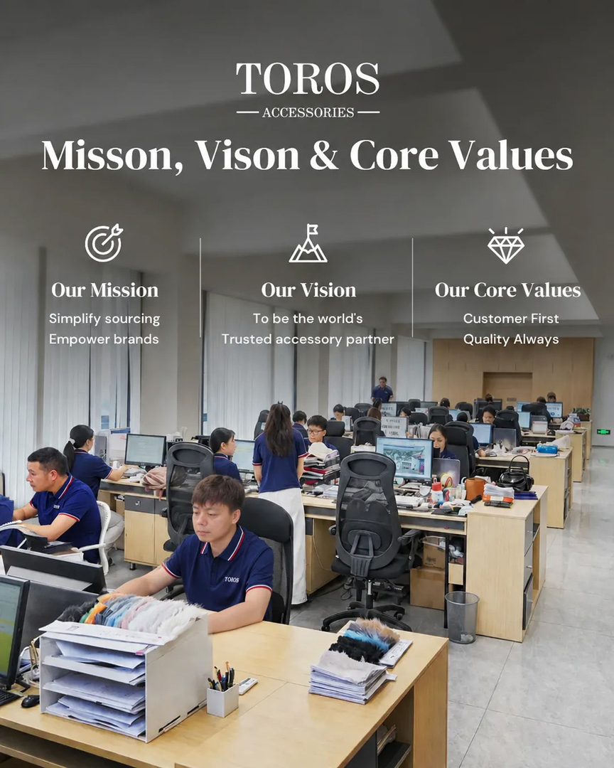 TOROSACC's tweet photo. We stay close to trends, optimize production, and ensure consistent quality — making global accessory sourcing smarter, easier, and more reliable. 👜📊
Customer-oriented. Quality first. Innovation &amp; pragmatism.
#TOROSAccessories #CompanyCulture #TeamTOROS #CoreValues https://t.co/qqFPR8rnQ8