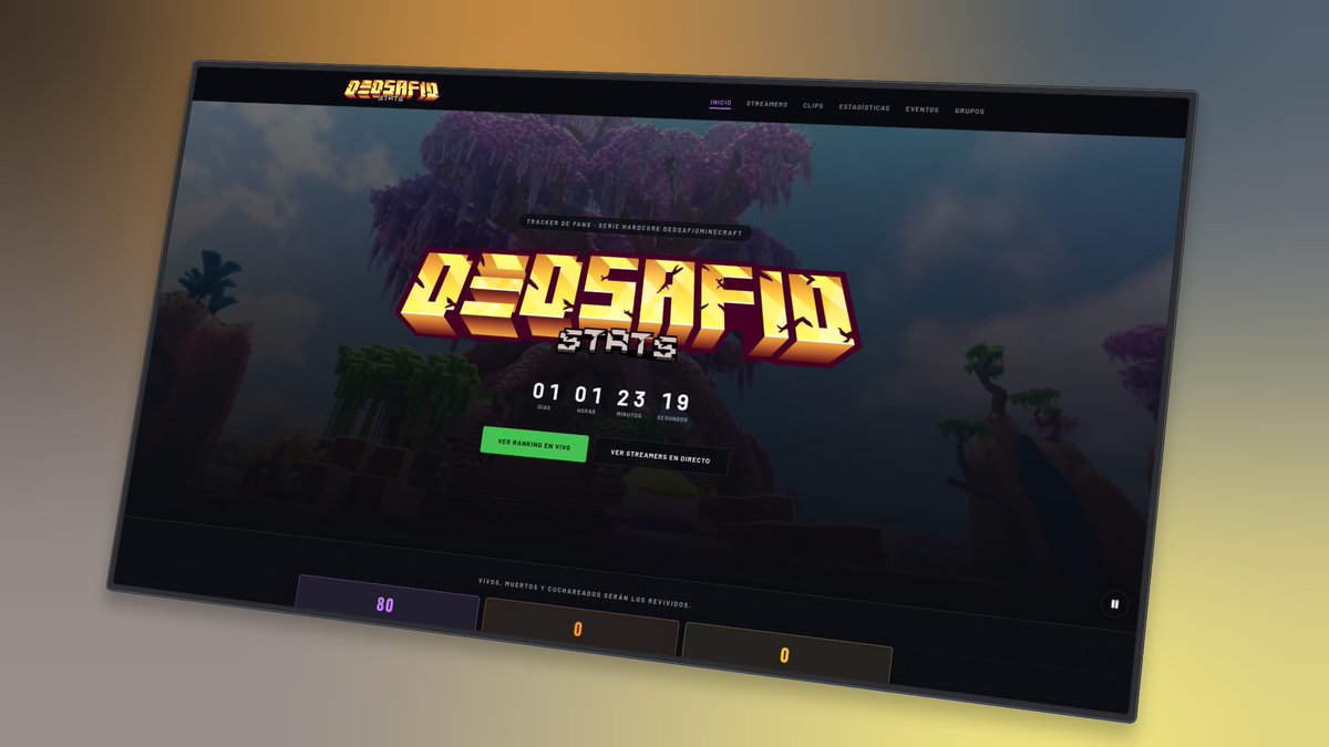 RodrigoLeonGG's tweet photo. He estado trabajando desde hace hace tiempo en esto y les presento Dedsafio Stats

Mira a Todos tus Streamers de dedsafio, jugadores vivos en stream y todos los Clips!

https://t.co/SpwXLGrqY7

Mas info en @DedsafioStatsMc
#dedsafio #dedsafio4 https://t.co/acRiHFQNWV