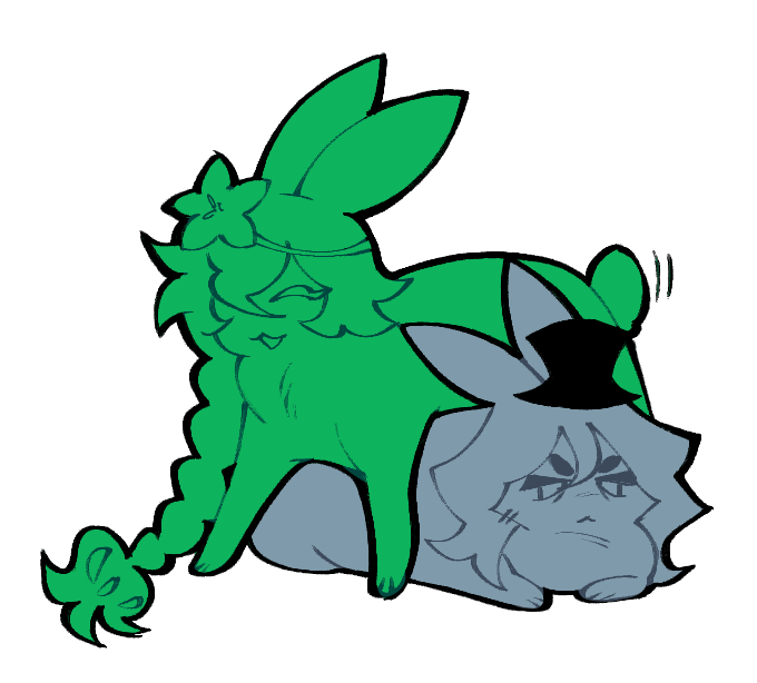 clownifiedfreak's tweet photo. "If it’s okay can you draw white lily bunni loafing on top of charcoal bunni">https://t.co/VEfjNxirwI
its old man bunny time (´∀｀)♡ https://t.co/FanhF4zSeO