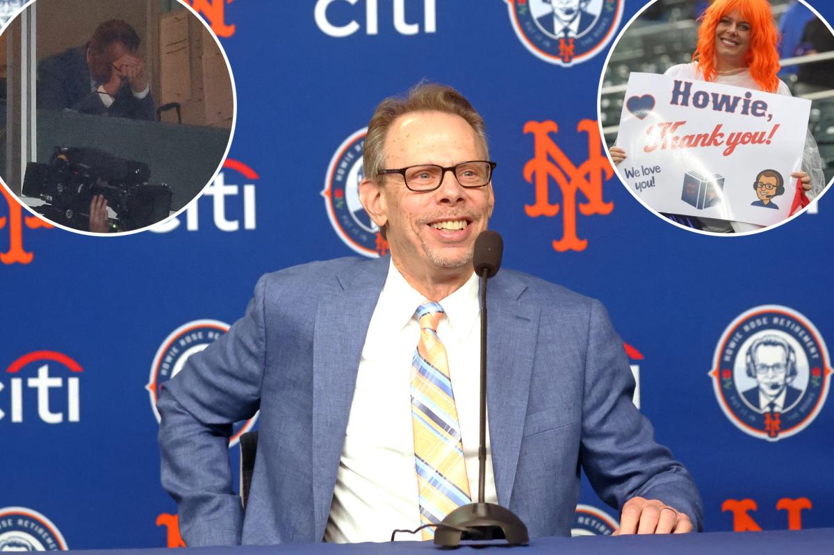 nypost's tweet photo. Howie Rose gets choked up as fans, Mets deliver touching moments during emotional final broadcast https://t.co/XeTZo4ImEl https://t.co/ChdB4c2Xdr