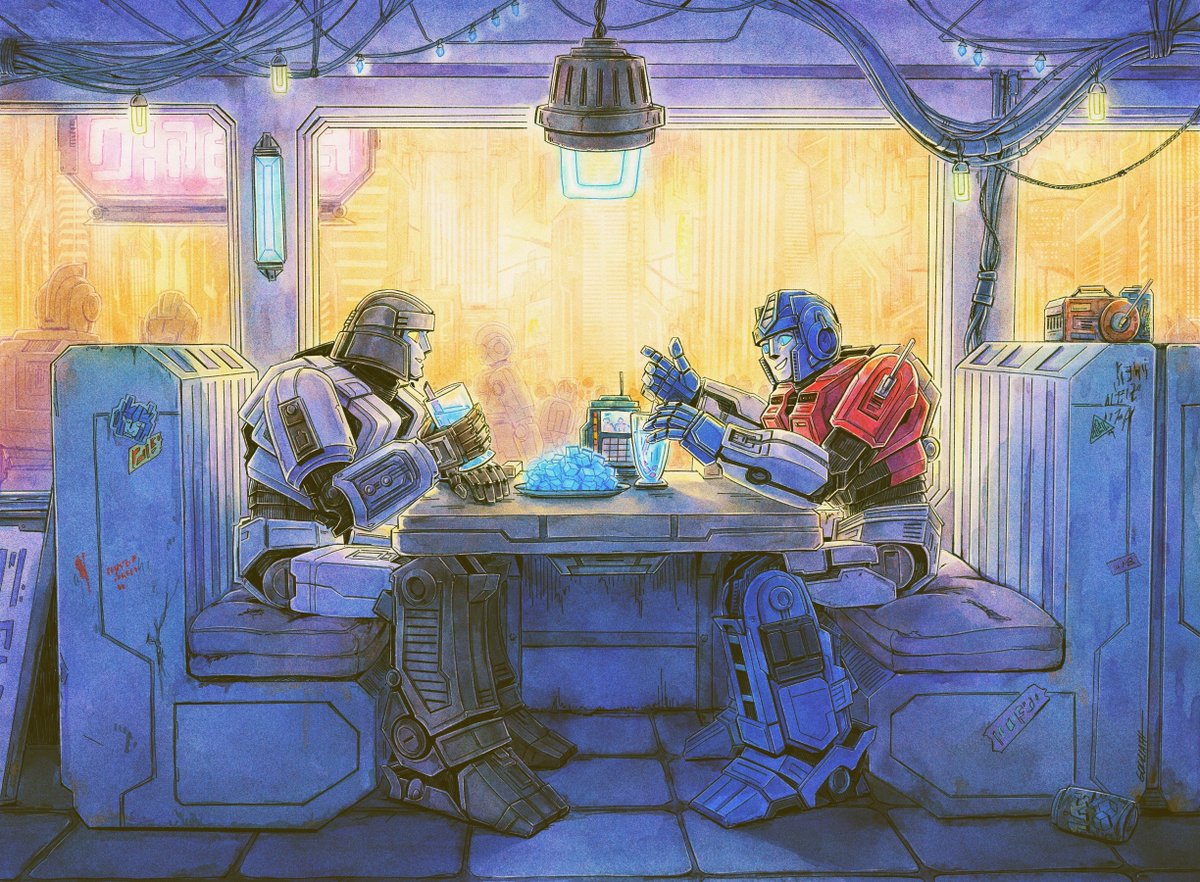 _godliath's tweet photo. happy 2nd anniversary to transformers one!! this movie brought me into the tf fandom and i'm so grateful for all the wonderful friends i've made as a result ❤️ #transformers #megop #dpax https://t.co/vAuiRe0XXu
