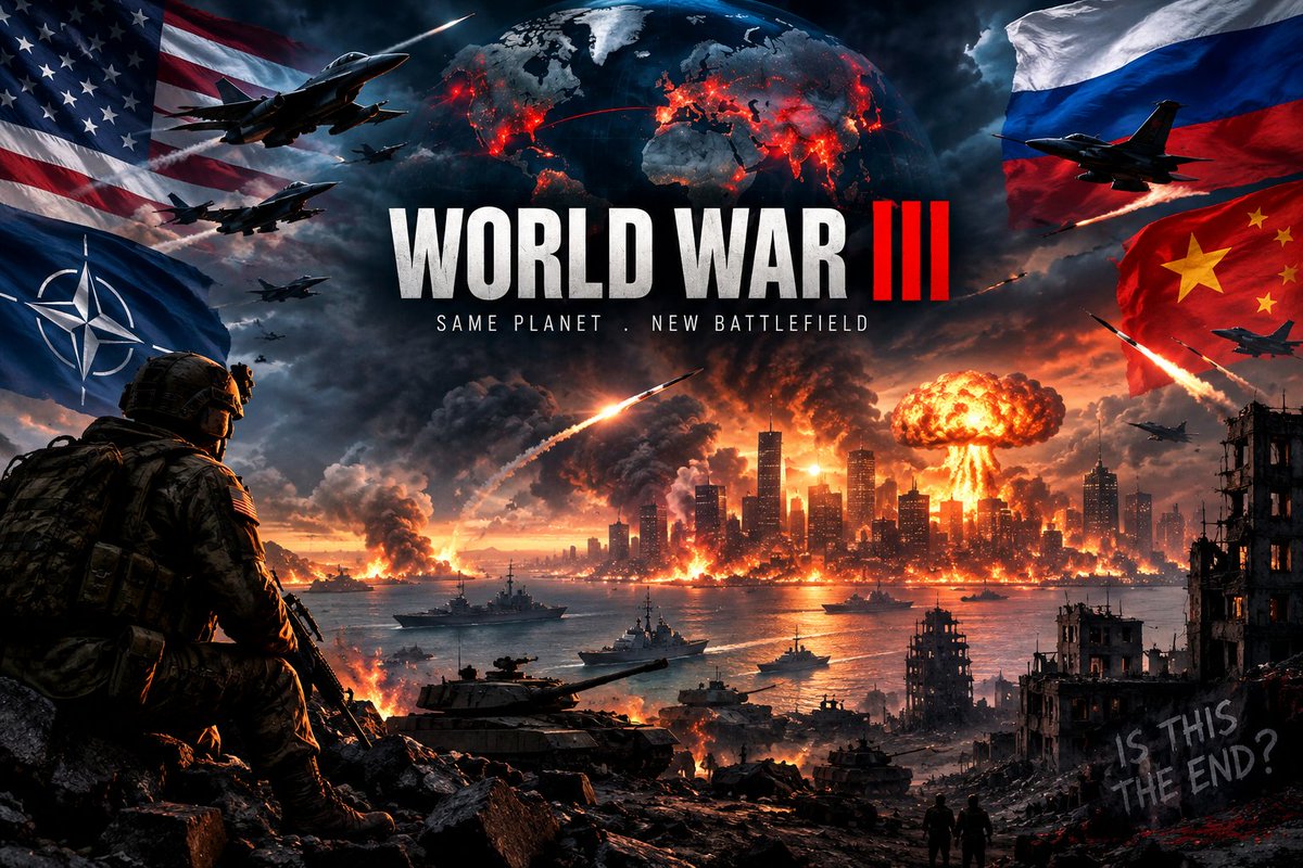 MissCrypto_01's tweet photo. Everyone on social media is saying that World War III is starting in 2027. Do you agree with this?
#worldwarIII #Worldwar3 https://t.co/rez1M3hA1F