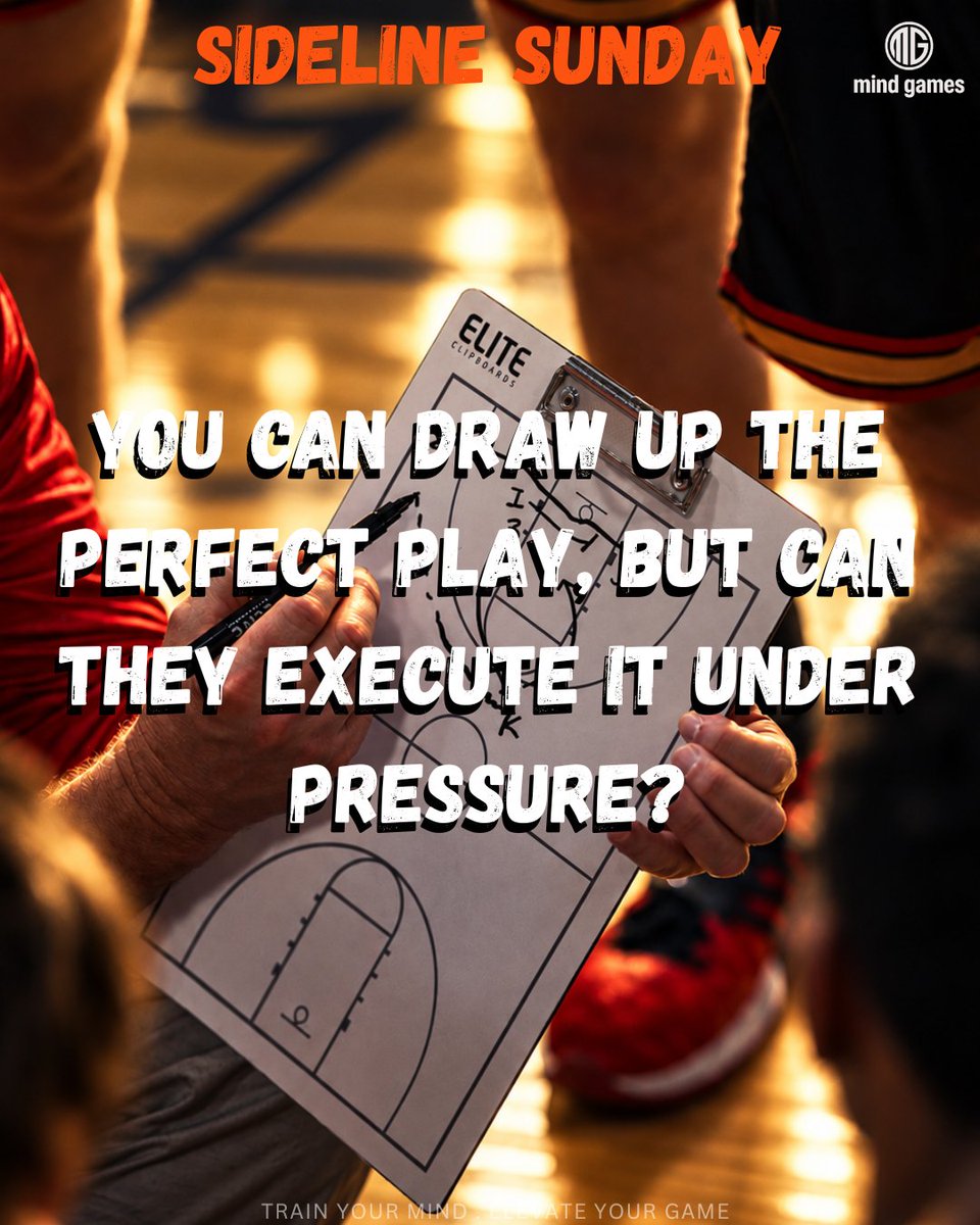 MindGamesAth's tweet photo. SIDELINE SUNDAY

Skills draw up the play. Mindset executes it when the game is on the line. 

#sidelinesunday #mindgamesathletics #coachingmindset #basketballtraining https://t.co/BAW7swR25k
