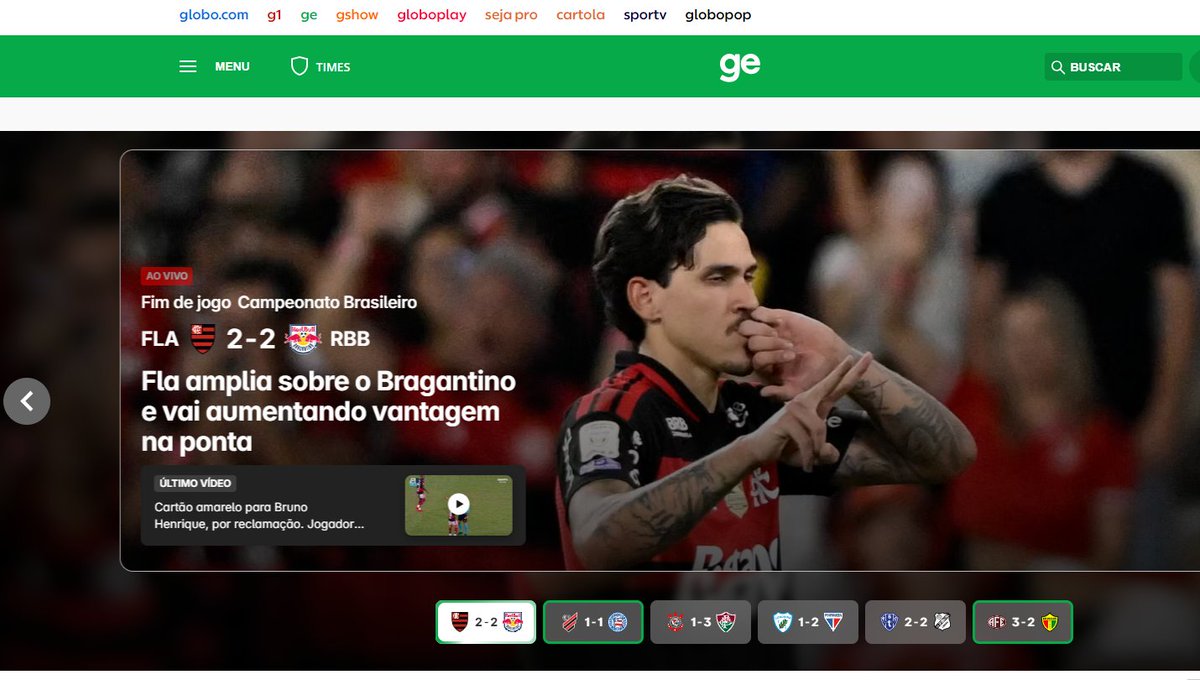 pabloneves27's tweet photo. Que é isso, @geglobo ?? Mengão 2 x 1!!! #flamengo #FLAxBra https://t.co/nLPLAD9ITt